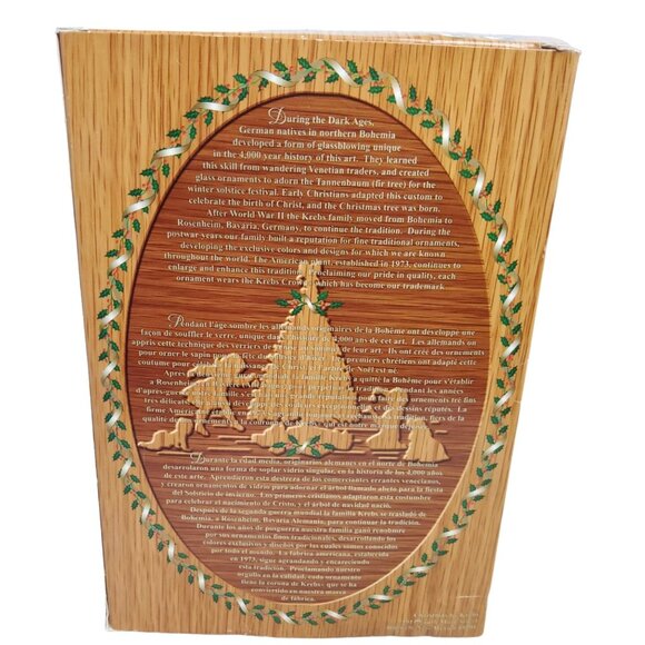 vintage christmas by krebs gold white glitter glass snowman christmas balls - Picture 5 of 5